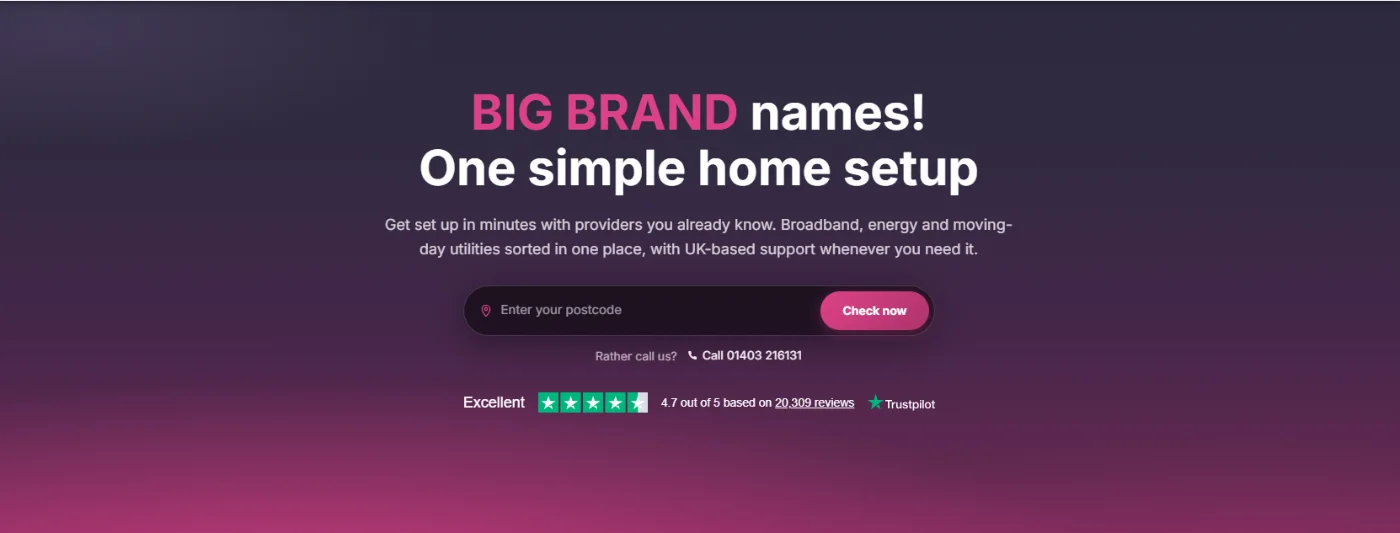 Home Telecom website